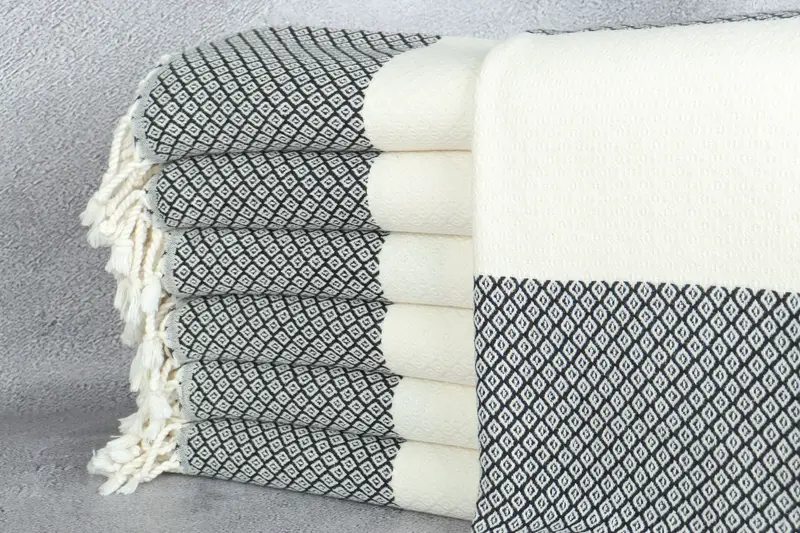 70x36 Linen Diamond Towel, Bachelor Gift, Spa Gift Towel, Wedding Hand Made Gift, Wedding Gift, Peshtemal Towel, Quick-Dry Beach Towel, Custom Towel - 1