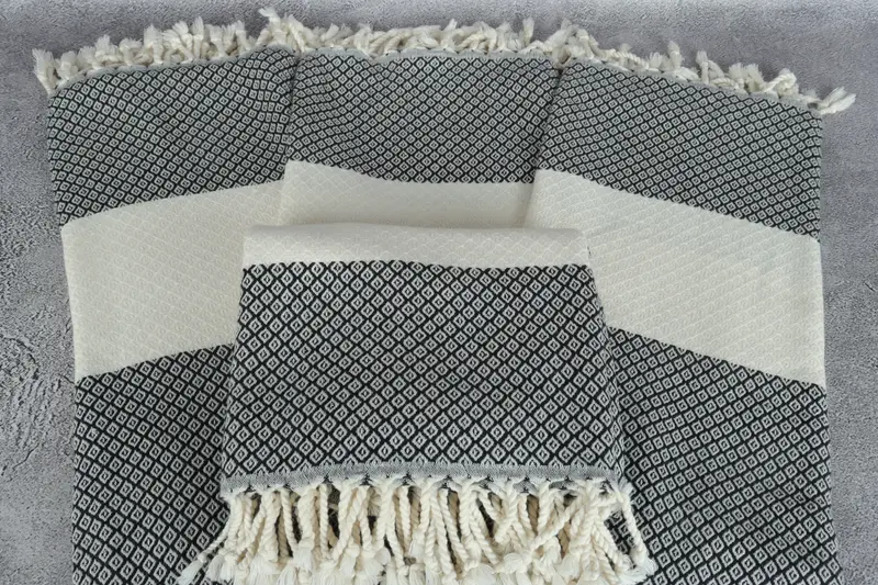70x36 Linen Diamond Towel, Bachelor Gift, Spa Gift Towel, Wedding Hand Made Gift, Wedding Gift, Peshtemal Towel, Quick-Dry Beach Towel, Custom Towel - 4