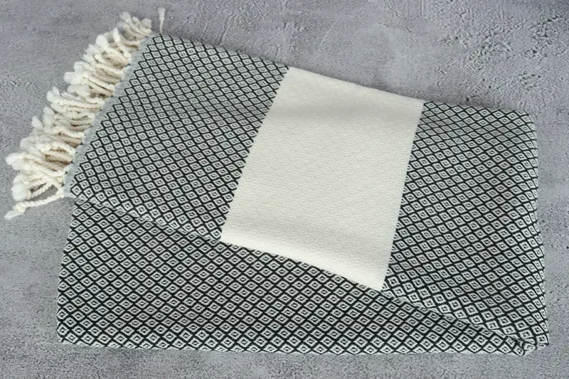 70x36 Linen Diamond Towel, Bachelor Gift, Spa Gift Towel, Wedding Hand Made Gift, Wedding Gift, Peshtemal Towel, Quick-Dry Beach Towel, Custom Towel - 6