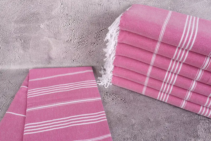 Personalized Wedding Gift For Couple, 70x40 Cotton Striped Towel, Handmade Turkish Towel, Bath towel, Best Friend Gift, Travel Towel, Beach towel - 2