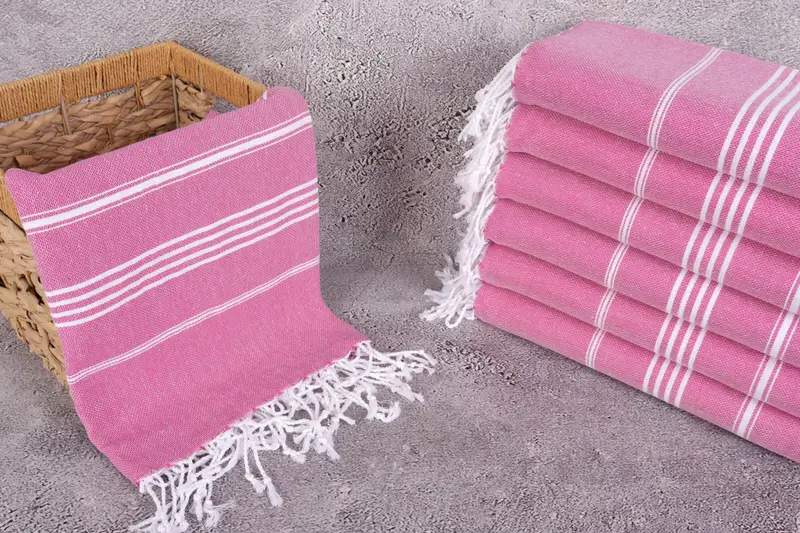 Personalized Wedding Gift For Couple, 70x40 Cotton Striped Towel, Handmade Turkish Towel, Bath towel, Best Friend Gift, Travel Towel, Beach towel - 3