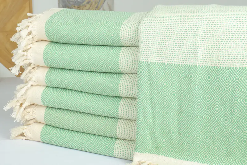 104x80 Cotton Diamond Towel, Personalized Gift For Her, Turkish Blanket, Personalized Gifts, Wedding Favors, Halloween Bachelorette Party - 2