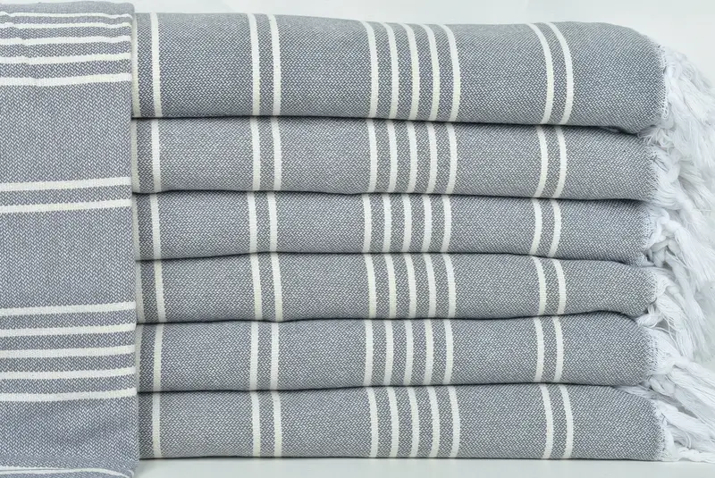 Monogram Beach Blanket, 96x70 Cotton Striped Towel, Personalized Wedding Gift, Bridal Shower Gift, Monogram Blanket, Decorative Blanket - 1