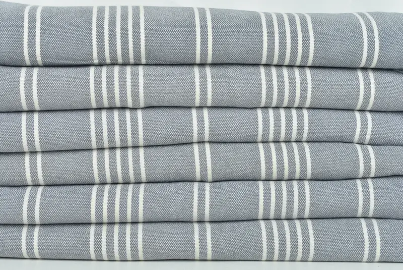 Monogram Beach Blanket, 96x70 Cotton Striped Towel, Personalized Wedding Gift, Bridal Shower Gift, Monogram Blanket, Decorative Blanket - 2