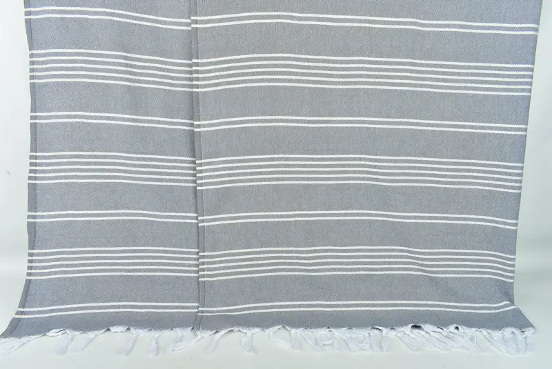 Monogram Beach Blanket, 96x70 Cotton Striped Towel, Personalized Wedding Gift, Bridal Shower Gift, Monogram Blanket, Decorative Blanket - 7