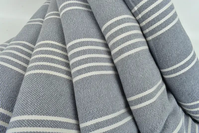 Monogram Beach Blanket, 96x70 Cotton Striped Towel, Personalized Wedding Gift, Bridal Shower Gift, Monogram Blanket, Decorative Blanket - 5