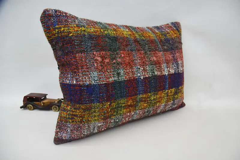Boho Pillow Sham Cover, Pillow for Sofa, 20x28 Yellow Cushion Cover, Cushion Cover, Interior Designer Pillow, One Of A Kind Pillow Case - 3