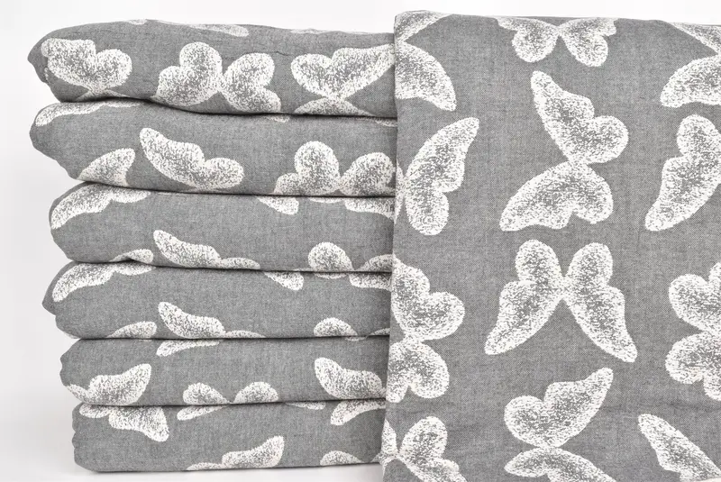Monogram Beach Blanket, Personalized Blanket, Bridal Shower Gift, 96x80 Cotton Butterfly Pattern Towel, Boyfriend Gift, Bachelorette Party Favors - 3