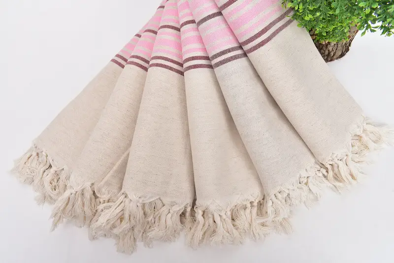 Peshtemal de secado rápido, regalo para novio, solteros de soltera de soltera, favores de despedida de soltera, toalla a rayas de lino 70x40, toalla Hammam USA - 4