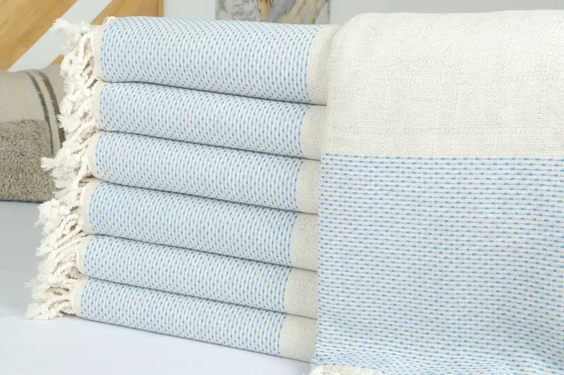 96x96 Cotton Polka Dot Towel, Bachelorette Party Items, Welcome Wedding Gift, Bridesmaid Gifts, Throw Blanket, Wedding Favors, Turkish Bedspread - 2