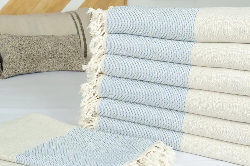 96x96 Cotton Polka Dot Towel, Bachelorette Party Items, Welcome Wedding Gift, Bridesmaid Gifts, Throw Blanket, Wedding Favors, Turkish Bedspread - 3