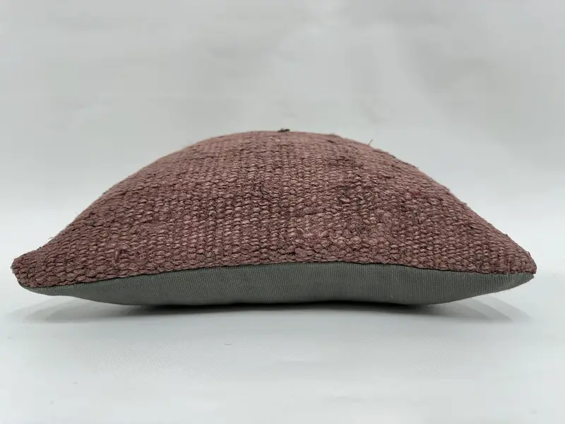 Antique Pillows, 12x12 Brown Pillow Case, Tapestry Pillow Cover, Car Pillow Cover, Cushion Case, Car Pillow Case, Kilim Cushion Sham, Vintage Pillow - 5