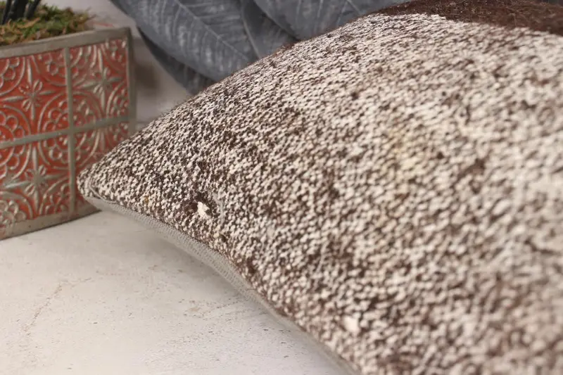 Interior Designer Pillow, Gift Pillow, Kilim Rug Cushion, 12x24 Beige Cushion Cover, Cushion Case, Handwoven Pillow Cover Pillow Sham, Boho Pillow - 7