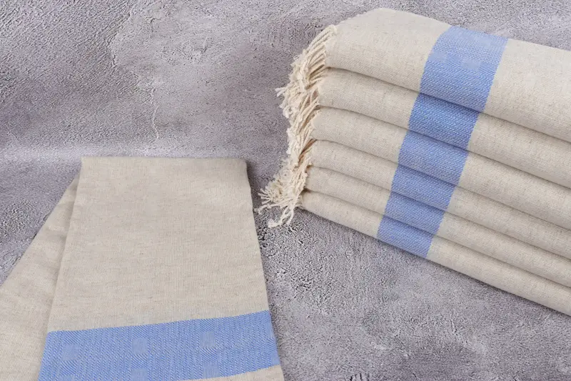 Quick-dry towel, 70x36 Linen Striped Towel, Spa Towel, Kids Beach Towel, Travel towel, Wedding Gift, Handmade Gift, Organic Towel, Cute Beach Towel - 2