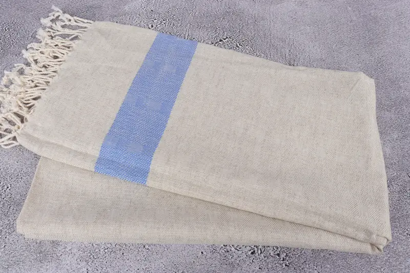 Quick-dry towel, 70x36 Linen Striped Towel, Spa Towel, Kids Beach Towel, Travel towel, Wedding Gift, Handmade Gift, Organic Towel, Cute Beach Towel - 6