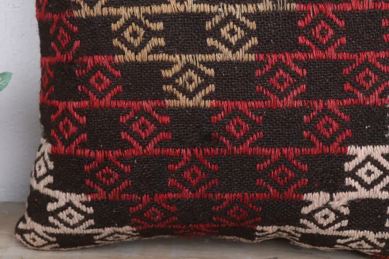 Pillow for Couch, 20x20 Red Pillow Case, Pillow, Turkish Rugs Pillow, Boho Pillow Sham Cover, Throw Kilim Pillow, Neutral Throw Pillow - 3