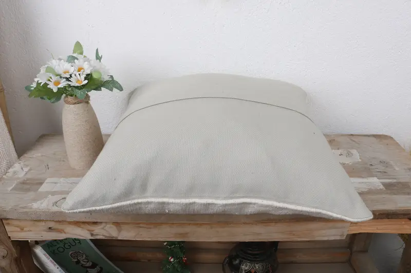 Gift Pillow, 16x16 White Pillow Case, Morroccon Kilim Cushion Pillow Sham, Pillow for Sofa, Neutral Throw Cushion Cover, Boho Pillow, Pillow Cover - 7