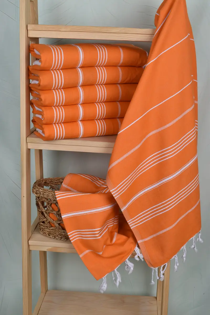 70x40 Cotton Striped Towel, Christmas Favors, Bachelorette Party Gift, Turkish Towel Set, Embroidery Towel, Absorbent Turkish towel, Peshtemal Towel - 3