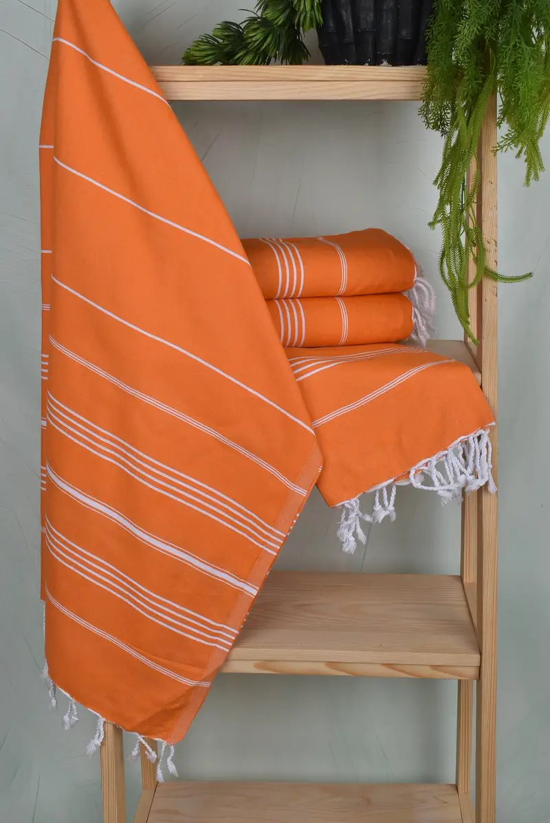 70x40 Cotton Striped Towel, Christmas Favors, Bachelorette Party Gift, Turkish Towel Set, Embroidery Towel, Absorbent Turkish towel, Peshtemal Towel - 6