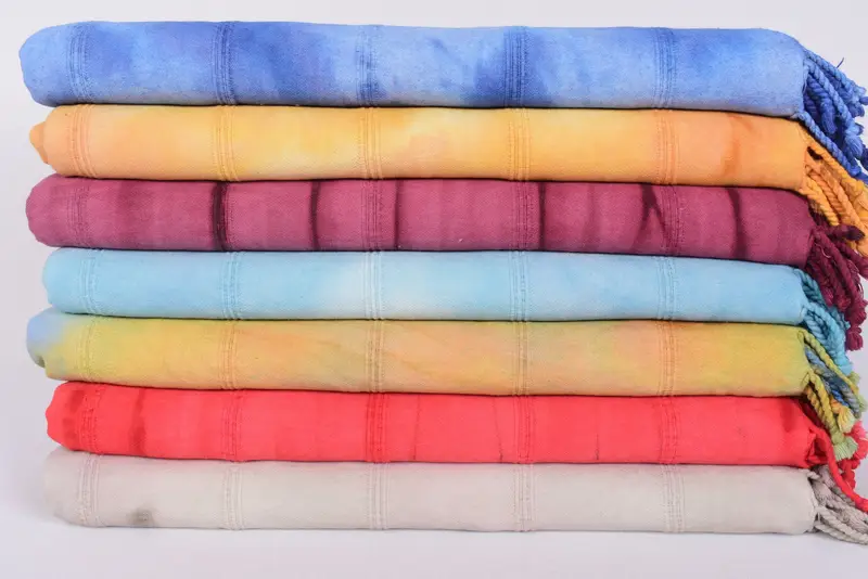Spa Towel, Bachelorette Gifts, 64x38 Cotton Striped Tie Dye Towel, Best Friend Gift, Personalized Beach Towel, Bachelorette Party Favors Beach - 3