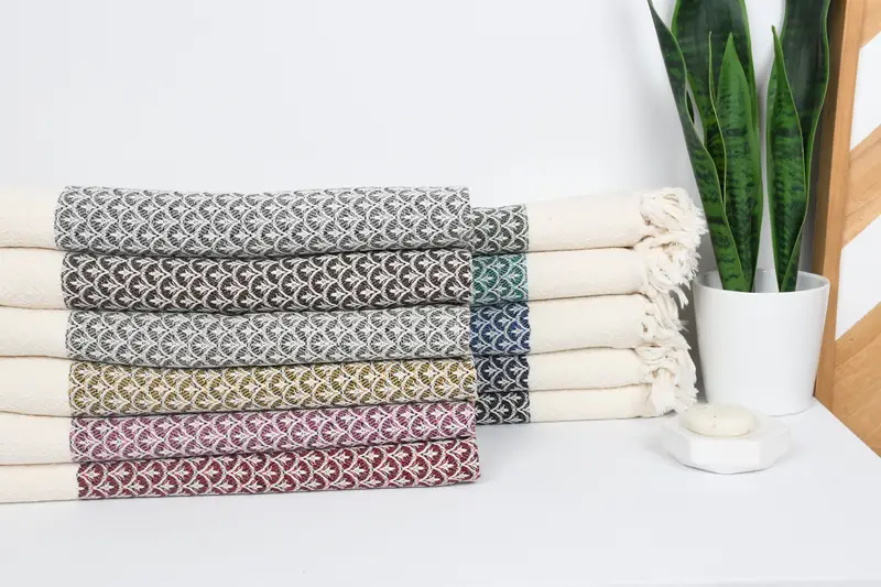 Bridal Shower Gift, Summer Towel, Monogrammed Hand Towel, Halloween Gifts, Monogram Kitchen Towel, 34x18 Cotton Floral Design Towel, Kitchen Towel - 2