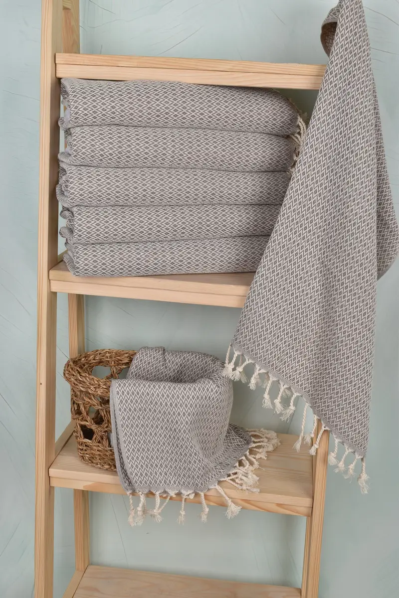 40x20 Cotton Diamond Towel, Guest Towel, Gift For Bride, Monogram Hand Towel, Small Bath Towels, Valentine Day Gift For Her, Monogrammed Hand Towel - 3