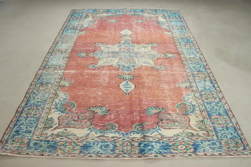 Purple Abstract Rug, 6,3x9,3 ft Elegant Modern Decor