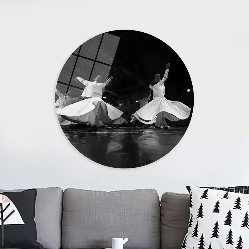 Enchanting Dervish Dance Canvas: Islamic Art Masterpiece