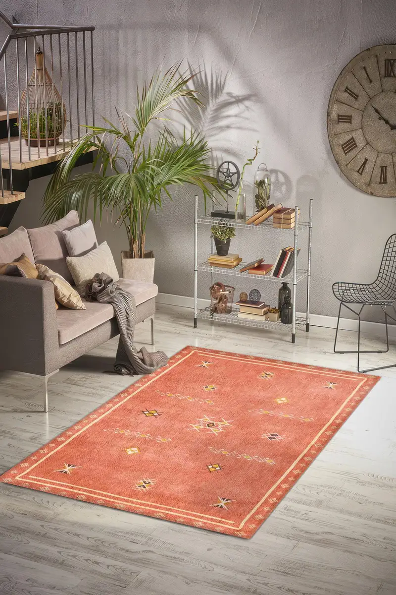 エレガントなプリントラグ：モダンなデザイン、豪華な生地、ユニークなパターン。