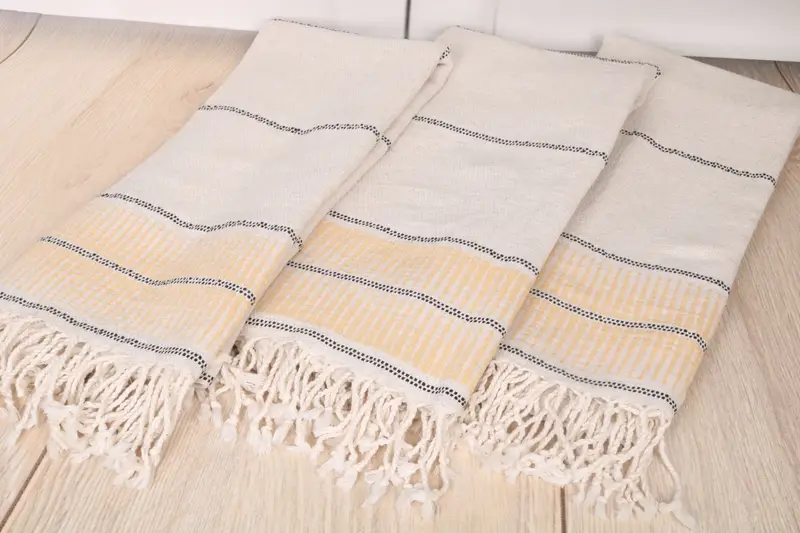 Turkish towel, Best Friend Christmas Gift, Arizona Bachelorette Party Favors, Fouta towel, 70x40 Linen Striped Towel, Monogram Turkish Towel - 6