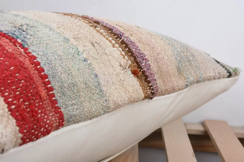 Decorative Throw Pillow Cover, Home Decor Pillow, Pillow Sham, 16x24 Beige Pillow Cover, Vintage Kilim Pillow, Kilim Pillow Cover - 7