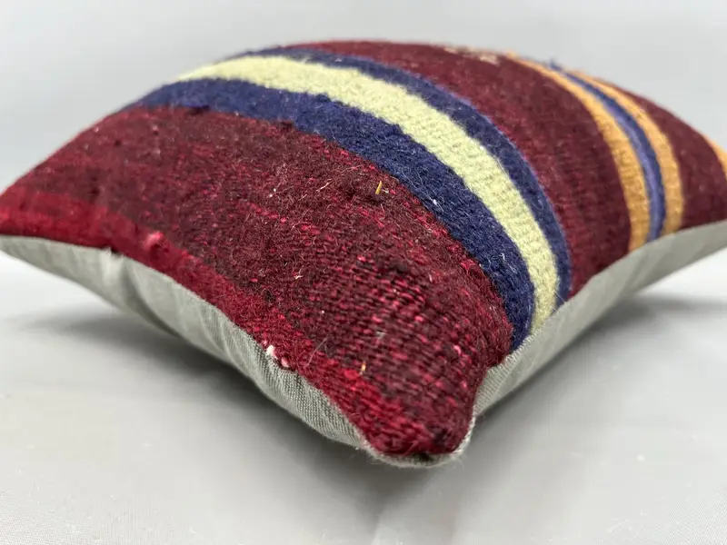 Wholesale Pillow Case, Vintage Kilim Throw Pillow, Pillow for Couch, Home Decor Pillow, 20x20 Red Pillow Case, Ikat Pillow, Cushion - 6