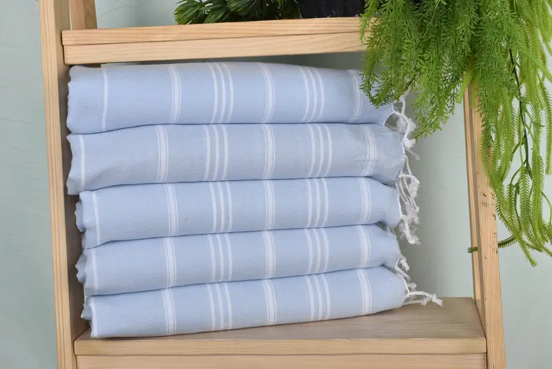 Turkish Tea Towel, Handmade Gift, Girl Trip Party Favor, 40x24 Cotton Striped Towel, Grandma Gift, Personalized Gifts, Personalized Dish Towel - 1