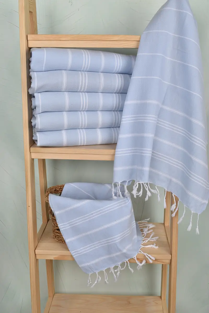 Turkish Tea Towel, Handmade Gift, Girl Trip Party Favor, 40x24 Cotton Striped Towel, Grandma Gift, Personalized Gifts, Personalized Dish Towel - 3