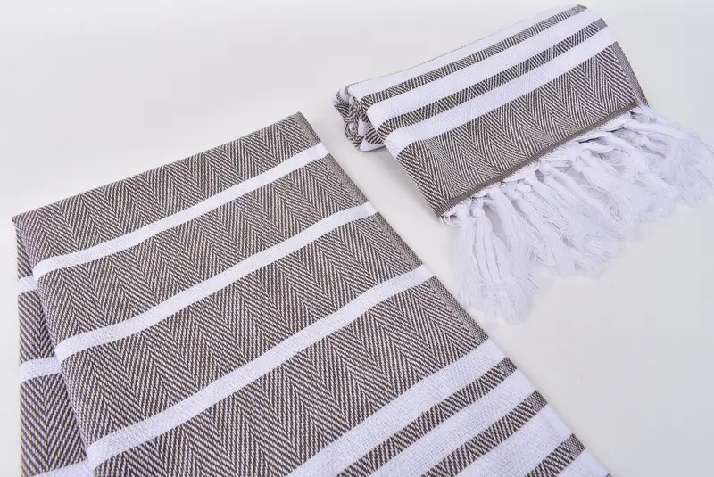 40x20 Cotton Zig zag Towel, Turkish Towel Hand Towel, Bridal Party Gifts, Monogram Hand Towel, Best Friend Gift, Summer Gift, Turkish Hand Towel - 7