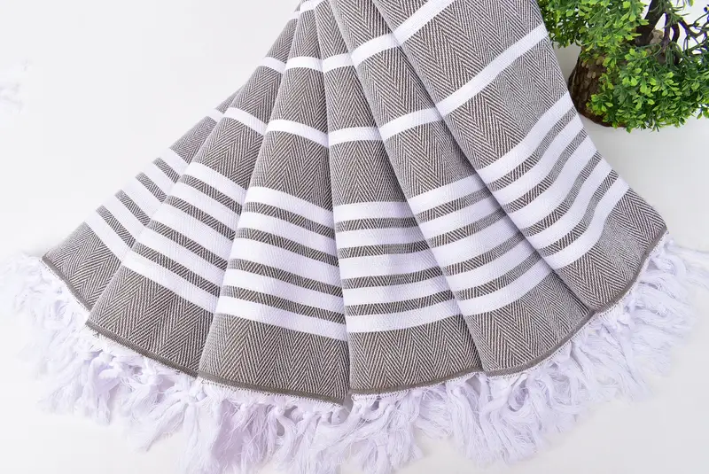 40x20 Cotton Zig zag Towel, Turkish Towel Hand Towel, Bridal Party Gifts, Monogram Hand Towel, Best Friend Gift, Summer Gift, Turkish Hand Towel - 4