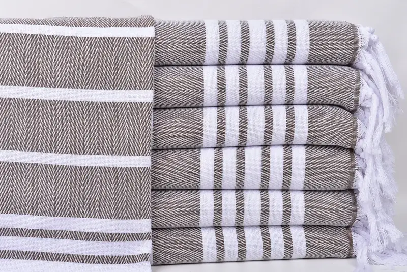 40x20 Cotton Zig zag Towel, Turkish Towel Hand Towel, Bridal Party Gifts, Monogram Hand Towel, Best Friend Gift, Summer Gift, Turkish Hand Towel - 1