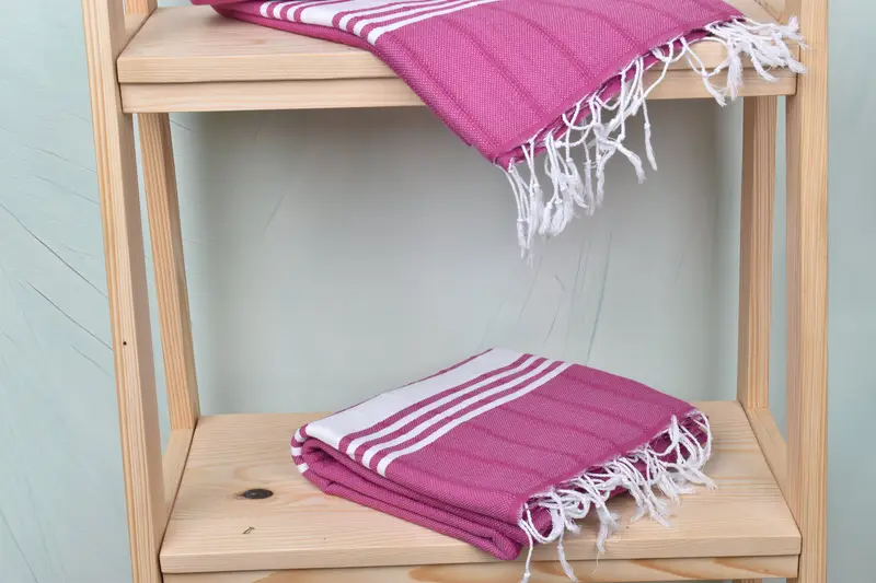 Embroidered Towel, Anniversary Gift For Her, 70x40 Cotton Striped Towel, Personalized Gifts, Custom Name Towel, Custom Bath Towel, Peshtemal Towel - 5