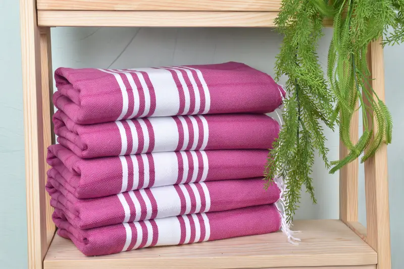 Embroidered Towel, Anniversary Gift For Her, 70x40 Cotton Striped Towel, Personalized Gifts, Custom Name Towel, Custom Bath Towel, Peshtemal Towel - 2