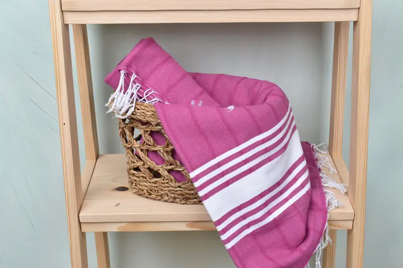 Embroidered Towel, Anniversary Gift For Her, 70x40 Cotton Striped Towel, Personalized Gifts, Custom Name Towel, Custom Bath Towel, Peshtemal Towel - 4