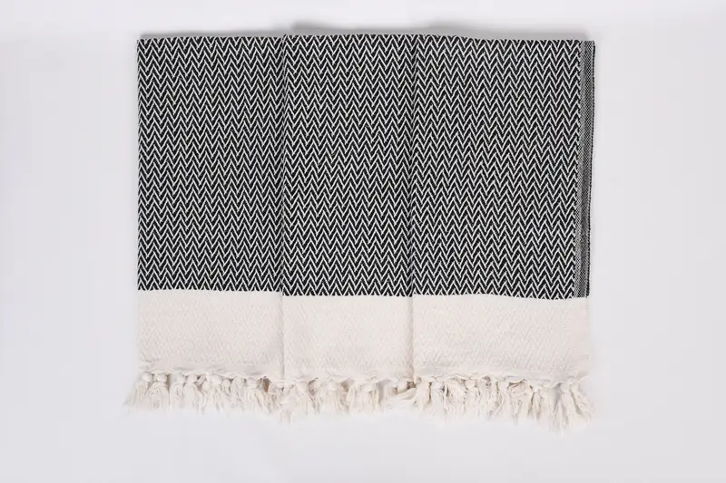 Regalos de dama de honor, toallas de baño pequeñas, toalla de spa, toalla de mano personalizada, toalla de verano, toalla de baño, regalos de Navidad, toalla de diseño en zigzag de algodón de 34x18 - 7