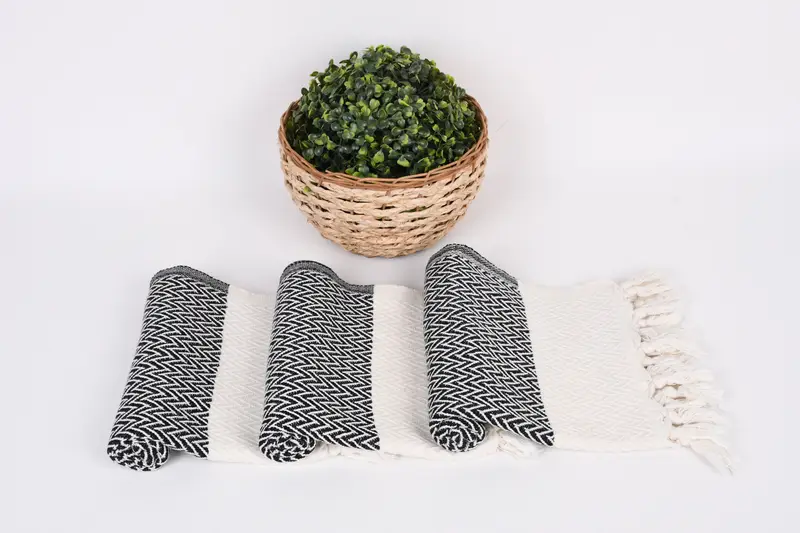 Regalos de dama de honor, toallas de baño pequeñas, toalla de spa, toalla de mano personalizada, toalla de verano, toalla de baño, regalos de Navidad, toalla de diseño en zigzag de algodón de 34x18 - 8