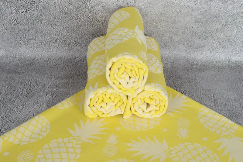70x36 Cotton Pineapple Design Towel, Bachelorette Gifts, Monogrammed Turkish Towel, Handmade Gift, Turkish Towel USA, Turkish Towel Beach - 8