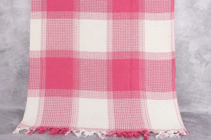 Decorative Bedspread, Personalized Bridesmaid Gift, Wedding Favors, Bridesmaid Gifts, 92x88 Cotton Striped Towel, Throw Blanket Couch - 8