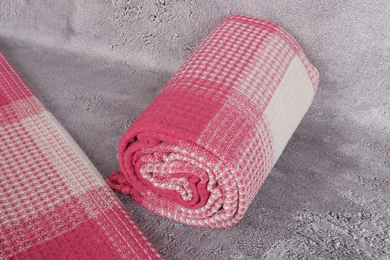 Decorative Bedspread, Personalized Bridesmaid Gift, Wedding Favors, Bridesmaid Gifts, 92x88 Cotton Striped Towel, Throw Blanket Couch - 7