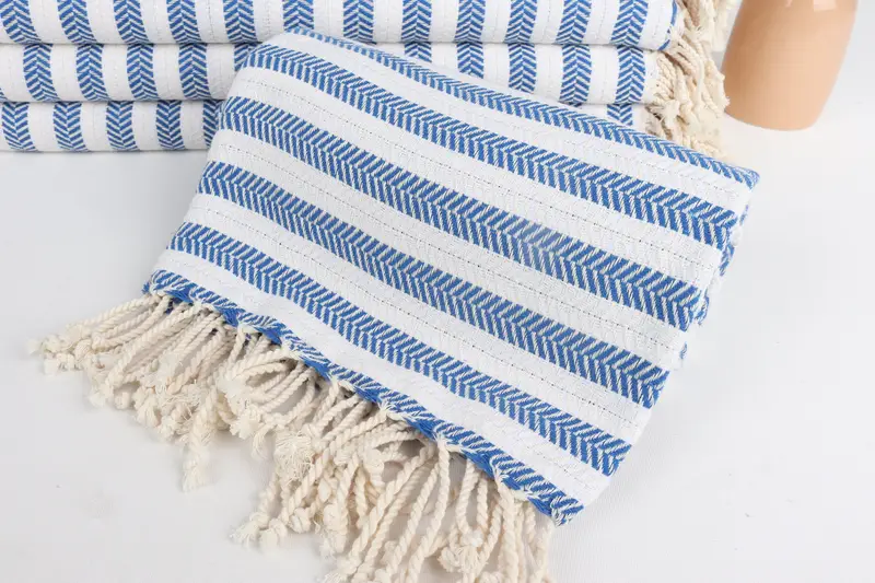 Custom Name Towel, 70x40 Cotton Herringbone Towel, Wedding Gift For Bride, Monogram Turkish Towel, Bridesmaid Gift Towel, Organic Turkish towel - 4