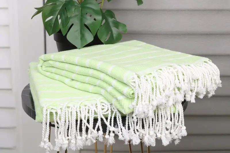 Home Decor Towel, Luxury towel, 70x40 Bamboo Herringbone Towel, Best Friend Wedding Gift, Bachelorette Party Decorations, Quick-dry peshtemal - 3
