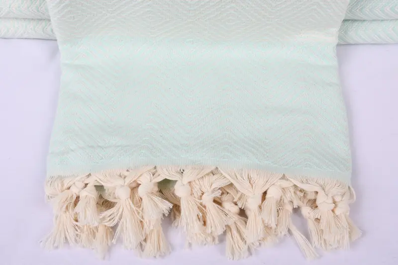 Baby Boy Gift, Organic Throw, 92x80 Cotton Diamond Towel, Personalized Blanket, Turkish Beach Blanket, Bachelorette Party Favors, Monogram Blanket - 2