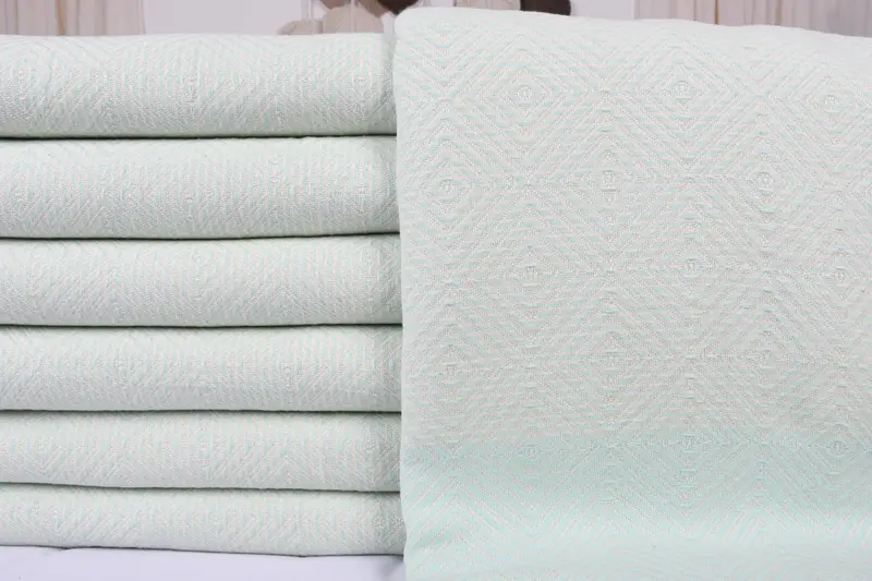 Baby Boy Gift, Organic Throw, 92x80 Cotton Diamond Towel, Personalized Blanket, Turkish Beach Blanket, Bachelorette Party Favors, Monogram Blanket - 3