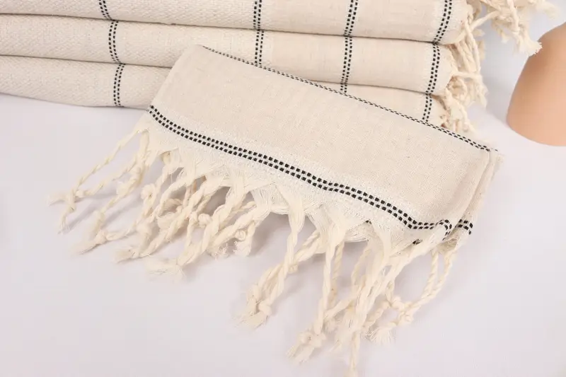 40x20 Linen Striped Towel, Custom Wedding Gifts, Personalized Hand Towel, Turkish Tea Towel, Monogram Dish Towel, Monogram Kitchen Towel - 4